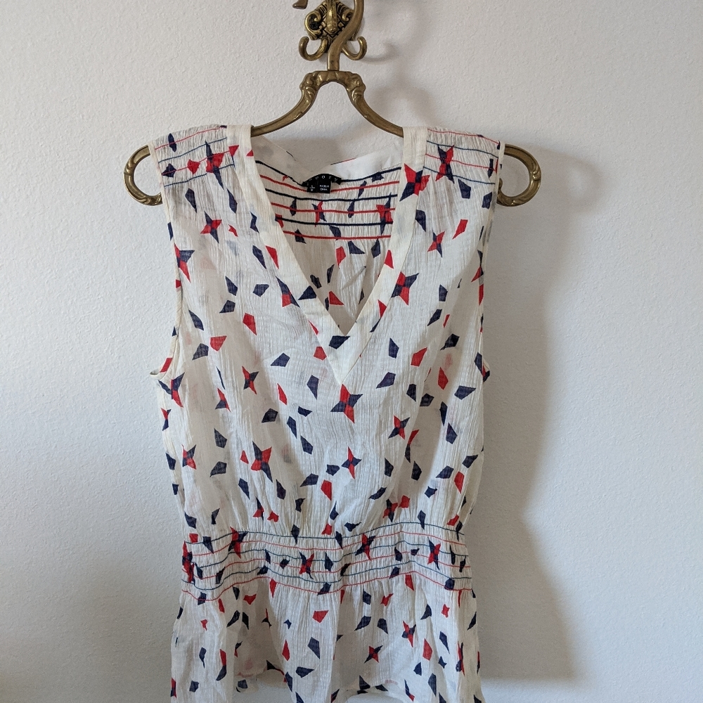 NWOT Theory silk-cotton blouse, shell, tank top
